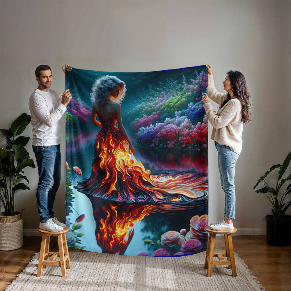 Mink Touch Blanket: Fire Witch