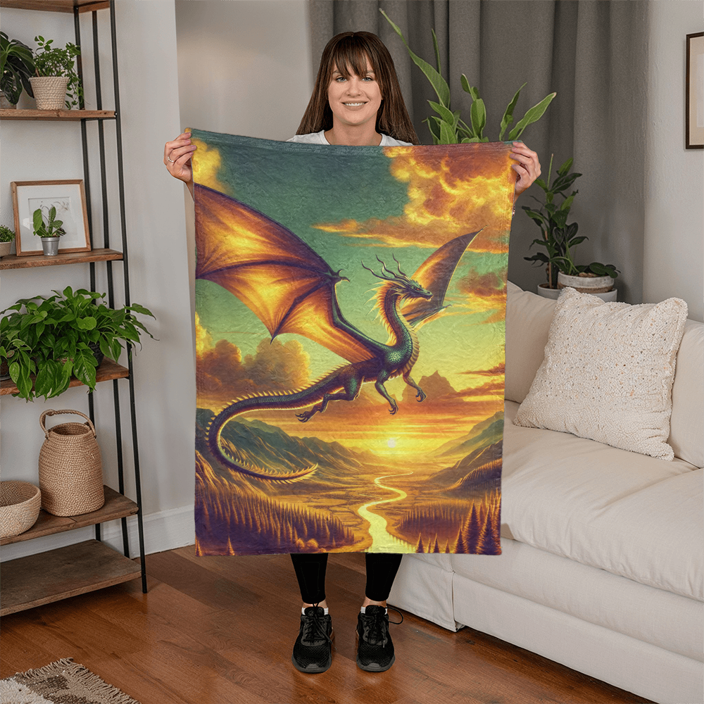 Mink Touch Blanket: Scenic Dragon