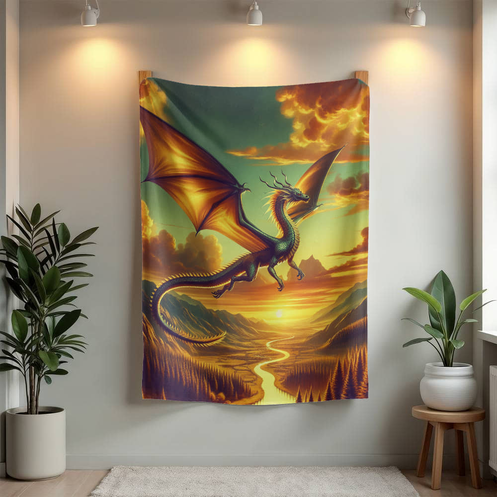 Mink Touch Blanket: Scenic Dragon
