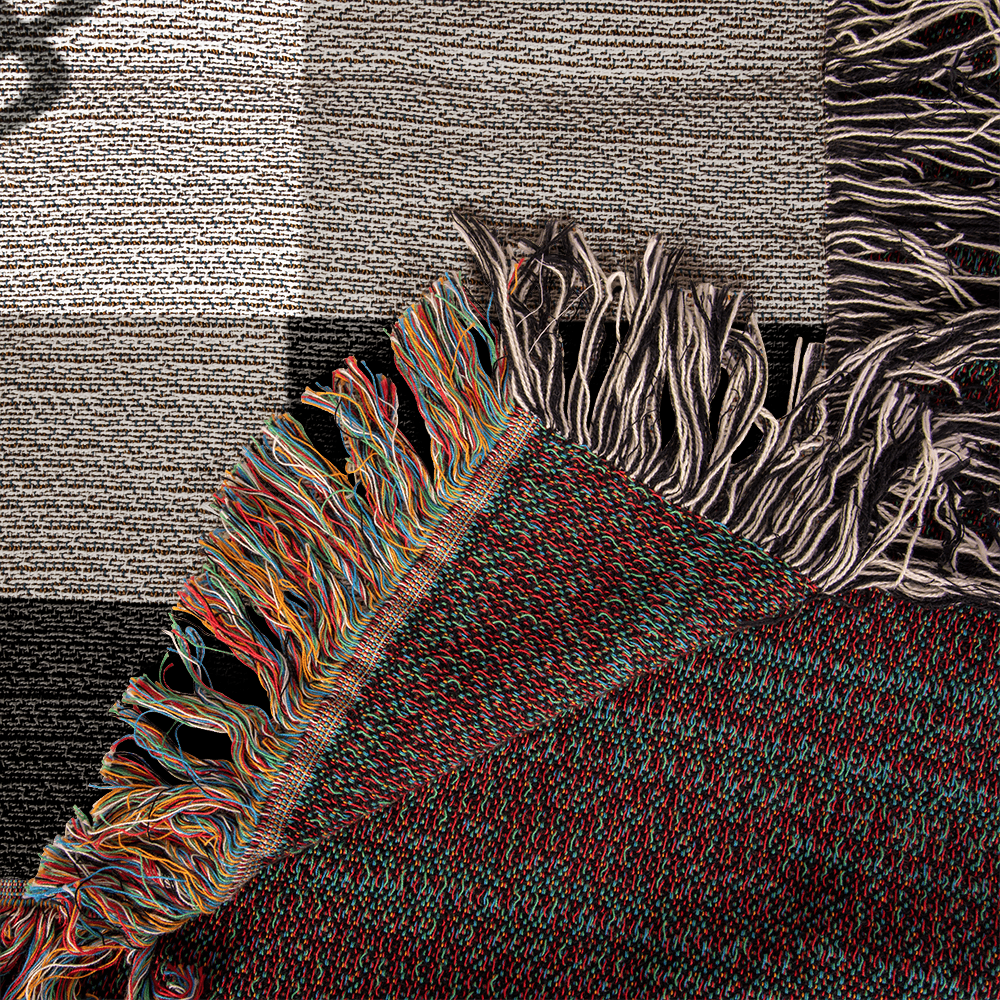 Woven Blanket: Color Block Tree of Life