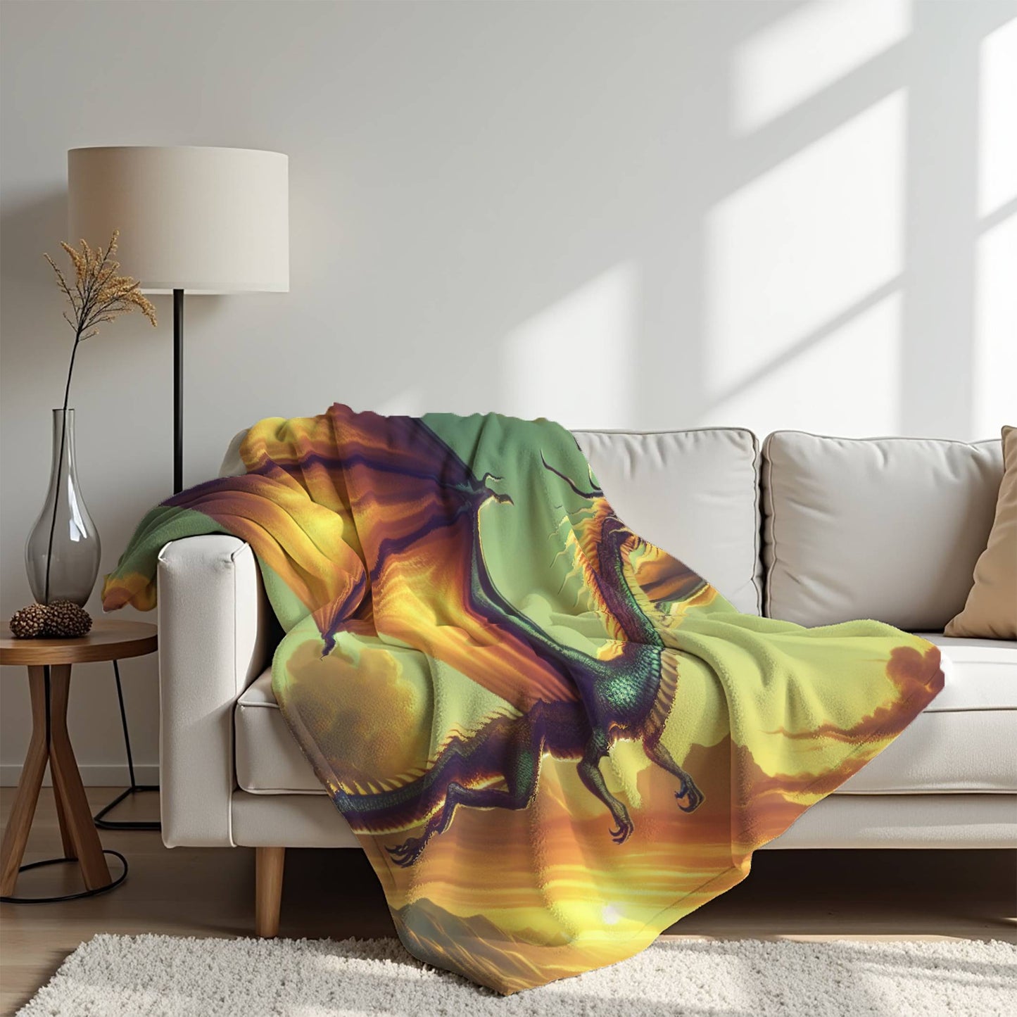 Mink Touch Blanket: Scenic Dragon